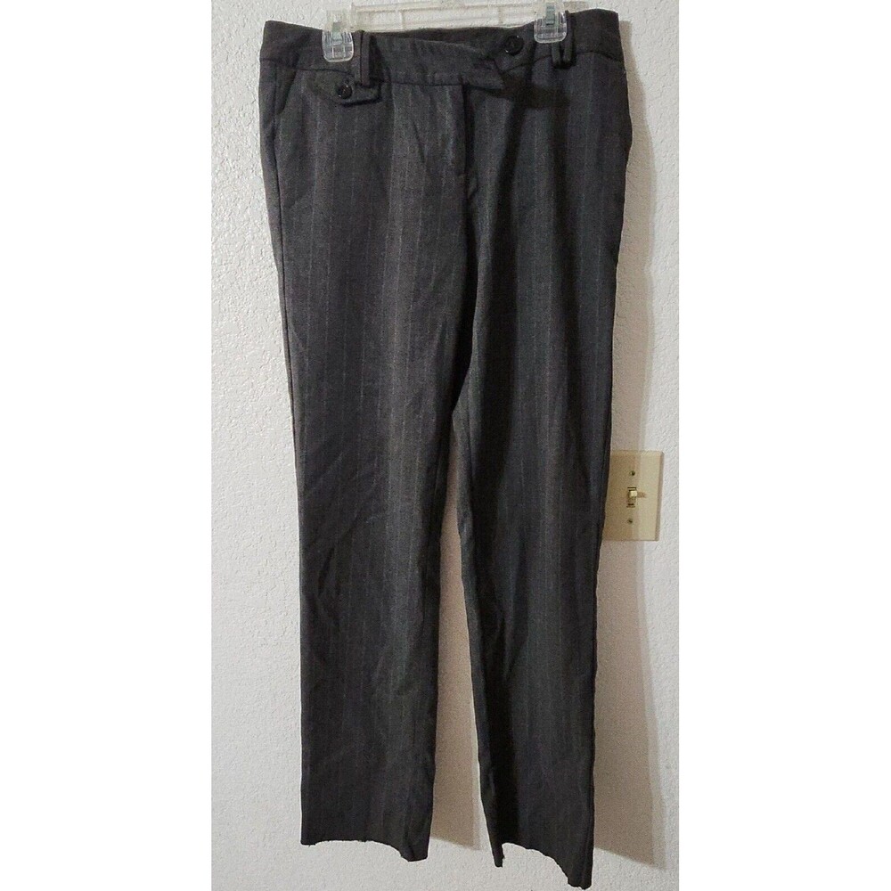 Talbots Pants Size 4P Petite Gray Hampshire Plaid Trouser Career Dark Academia